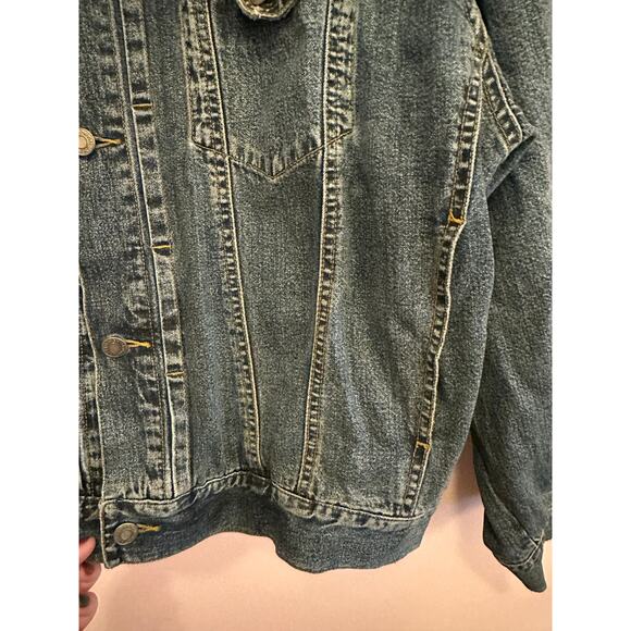 Vintage Gap Denim Jean Jacket 90s Large Style 151021-00-1 - Picture 5 of 16